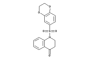 1-(2,3-dihydro-1,4-benzodioxin-6-ylsulfonyl)-2,3-dihydroquinolin-4-one