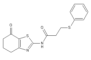 N-(7-keto-5,6-dihydro-4H-1,3-benzothiazol-2-yl)-3-(phenylthio)propionamide