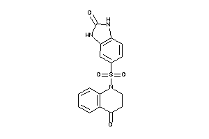 1-[(2-keto-1,3-dihydrobenzimidazol-5-yl)sulfonyl]-2,3-dihydroquinolin-4-one