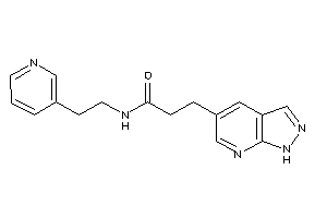 3-(1H-pyrazolo[3,4-b]pyridin-5-yl)-N-[2-(3-pyridyl)ethyl]propionamide