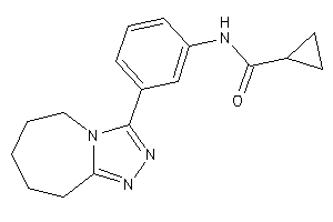 N-[3-(6,7,8,9-tetrahydro-5H-[1,2,4]triazolo[4,3-a]azepin-3-yl)phenyl]cyclopropanecarboxamide