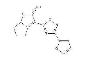 [3-[3-(2-furyl)-1,2,4-oxadiazol-5-yl]-4,5,6,6a-tetrahydrocyclopenta[b]thiophen-2-ylidene]amine