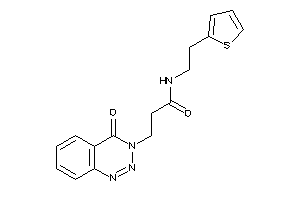 3-(4-keto-1,2,3-benzotriazin-3-yl)-N-[2-(2-thienyl)ethyl]propionamide