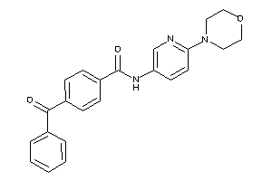 Image of 4-benzoyl-N-(6-morpholino-3-pyridyl)benzamide