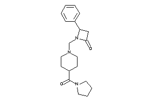 Image of 4-phenyl-1-[[4-(pyrrolidine-1-carbonyl)piperidino]methyl]azetidin-2-one