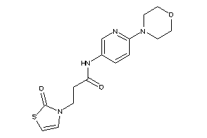 3-(2-keto-4-thiazolin-3-yl)-N-(6-morpholino-3-pyridyl)propionamide