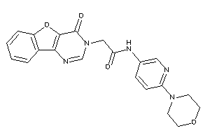 2-(4-ketobenzofuro[3,2-d]pyrimidin-3-yl)-N-(6-morpholino-3-pyridyl)acetamide