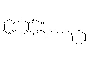 6-benzyl-3-(3-morpholinopropylamino)-2H-1,2,4-triazin-5-one