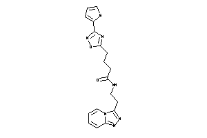 4-[3-(2-thienyl)-1,2,4-oxadiazol-5-yl]-N-[2-([1,2,4]triazolo[4,3-a]pyridin-3-yl)ethyl]butyramide