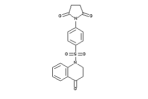 1-[4-[(4-keto-2,3-dihydroquinolin-1-yl)sulfonyl]phenyl]pyrrolidine-2,5-quinone