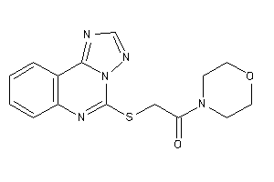 Image of 1-morpholino-2-([1,2,4]triazolo[1,5-c]quinazolin-5-ylthio)ethanone