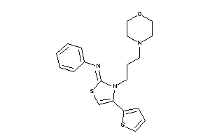 [3-(3-morpholinopropyl)-4-(2-thienyl)-4-thiazolin-2-ylidene]-phenyl-amine