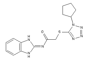 2-[(1-cyclopentyltetrazol-5-yl)thio]-N-(1,3-dihydrobenzimidazol-2-ylidene)acetamide