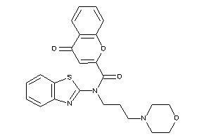 N-(1,3-benzothiazol-2-yl)-4-keto-N-(3-morpholinopropyl)chromene-2-carboxamide