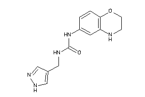 1-(3,4-dihydro-2H-1,4-benzoxazin-6-yl)-3-(1H-pyrazol-4-ylmethyl)urea