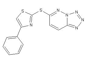 4-phenyl-2-(tetrazolo[5,1-f]pyridazin-6-ylthio)thiazole