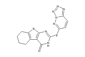 2-(tetrazolo[5,1-f]pyridazin-6-ylthio)-5,6,7,8-tetrahydro-3H-benzothiopheno[2,3-d]pyrimidin-4-one