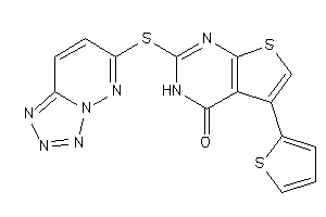 2-(tetrazolo[5,1-f]pyridazin-6-ylthio)-5-(2-thienyl)-3H-thieno[2,3-d]pyrimidin-4-one