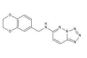 2,3-dihydro-1,4-benzodioxin-7-ylmethyl(tetrazolo[5,1-f]pyridazin-6-yl)amine