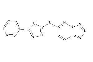 2-phenyl-5-(tetrazolo[5,1-f]pyridazin-6-ylthio)-1,3,4-oxadiazole