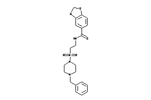 N-[2-(4-benzylpiperazino)sulfonylethyl]-piperonylamide