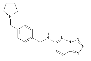 [4-(pyrrolidinomethyl)benzyl]-(tetrazolo[5,1-f]pyridazin-6-yl)amine