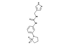 1-[3-(1,1-diketo-1,2-thiazolidin-2-yl)phenyl]-3-(1H-pyrazol-4-ylmethyl)urea