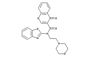 N-(1,3-benzothiazol-2-yl)-4-keto-N-(2-morpholinoethyl)chromene-3-carboxamide