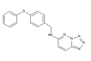 (4-phenoxybenzyl)-(tetrazolo[5,1-f]pyridazin-6-yl)amine