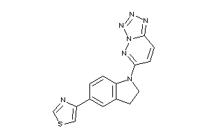 4-[1-(tetrazolo[5,1-f]pyridazin-6-yl)indolin-5-yl]thiazole