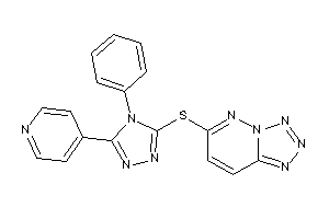 6-[[4-phenyl-5-(4-pyridyl)-1,2,4-triazol-3-yl]thio]tetrazolo[5,1-f]pyridazine