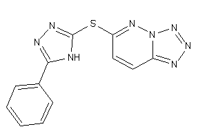 6-[(5-phenyl-4H-1,2,4-triazol-3-yl)thio]tetrazolo[5,1-f]pyridazine