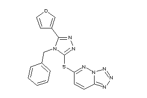 6-[[4-benzyl-5-(3-furyl)-1,2,4-triazol-3-yl]thio]tetrazolo[5,1-f]pyridazine