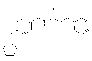 3-phenyl-N-[4-(pyrrolidinomethyl)benzyl]propionamide