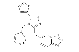 6-[[4-benzyl-5-(2-furyl)-1,2,4-triazol-3-yl]thio]tetrazolo[5,1-f]pyridazine