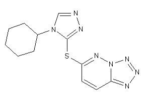 6-[(4-cyclohexyl-1,2,4-triazol-3-yl)thio]tetrazolo[5,1-f]pyridazine