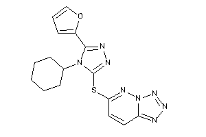 6-[[4-cyclohexyl-5-(2-furyl)-1,2,4-triazol-3-yl]thio]tetrazolo[5,1-f]pyridazine