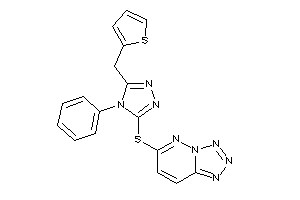 6-[[4-phenyl-5-(2-thenyl)-1,2,4-triazol-3-yl]thio]tetrazolo[5,1-f]pyridazine