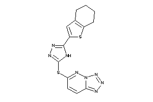 6-[[5-(4,5,6,7-tetrahydrobenzothiophen-2-yl)-4H-1,2,4-triazol-3-yl]thio]tetrazolo[5,1-f]pyridazine