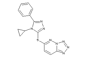 6-[(4-cyclopropyl-5-phenyl-1,2,4-triazol-3-yl)thio]tetrazolo[5,1-f]pyridazine