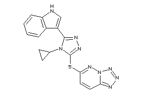 6-[[4-cyclopropyl-5-(1H-indol-3-yl)-1,2,4-triazol-3-yl]thio]tetrazolo[5,1-f]pyridazine