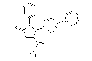 4-(cyclopropanecarbonyl)-1-phenyl-5-(4-phenylphenyl)-3-pyrrolin-2-one