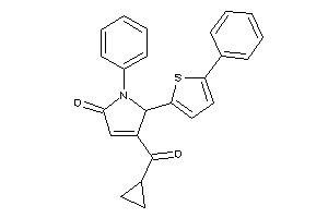 4-(cyclopropanecarbonyl)-1-phenyl-5-(5-phenyl-2-thienyl)-3-pyrrolin-2-one