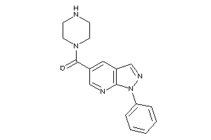 Image of (1-phenylpyrazolo[3,4-b]pyridin-5-yl)-piperazino-methanone