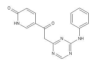 5-[2-(4-anilino-s-triazin-2-yl)acetyl]-2-pyridone