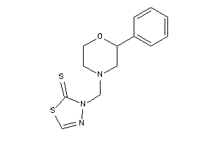 3-[(2-phenylmorpholino)methyl]-1,3,4-thiadiazole-2-thione