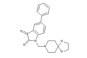 1-(1,4-dioxa-8-azaspiro[4.5]decan-8-ylmethyl)-5-phenyl-isatin