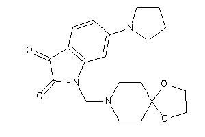 1-(1,4-dioxa-8-azaspiro[4.5]decan-8-ylmethyl)-6-pyrrolidino-isatin