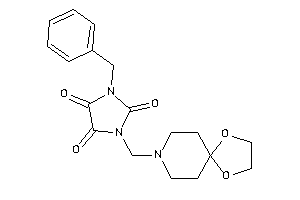 1-benzyl-3-(1,4-dioxa-8-azaspiro[4.5]decan-8-ylmethyl)imidazolidine-2,4,5-trione