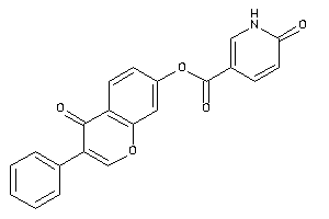 6-keto-1H-pyridine-3-carboxylic Acid (4-keto-3-phenyl-chromen-7-yl) Ester